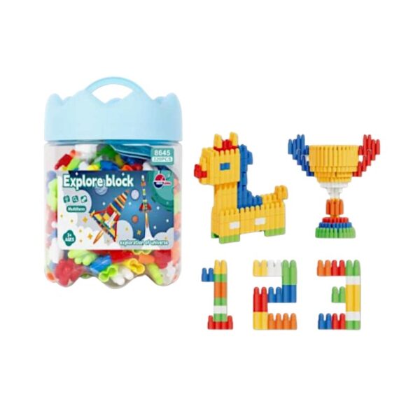 Σετ κατασκευών DIY με τουβλάκια - 320pcs - 8645 - 917515 - GoodFlix