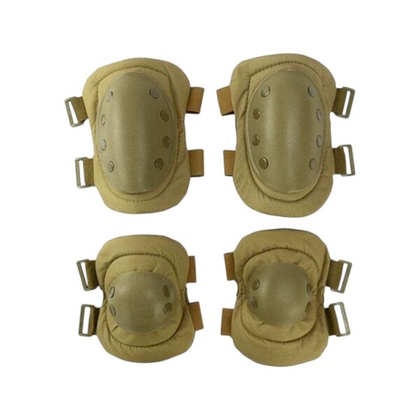 Σετ επιγονατίδες & επιαγκωνίδες - Tactical - 4pcs - 920075 - Beige - GoodFlix
