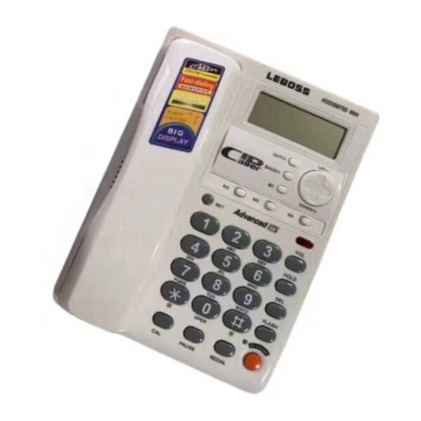 Ενσύρματο σταθερό τηλέφωνο - 6004 - 060044 - White - GoodFlix