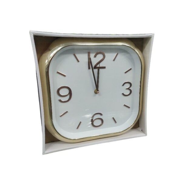 Ρολόι τοίχου - 736D - 120049 - White/Gold - GoodFlix