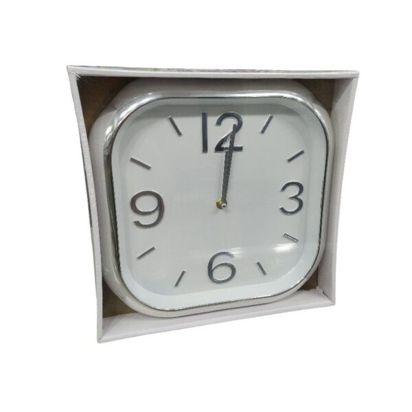 Ρολόι τοίχου - 736D - 120049 - White/Silver - GoodFlix