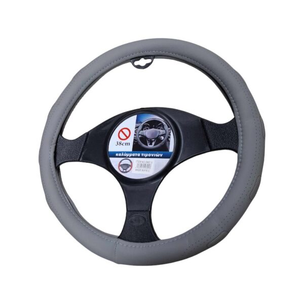 Κάλυμμα τιμονιού αυτοκινήτου - SMZ-5 - 123053 - Grey - GoodFlix