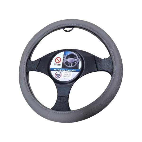 Κάλυμμα τιμονιού αυτοκινήτου - SMZ-6 - 123060 - Grey - GoodFlix