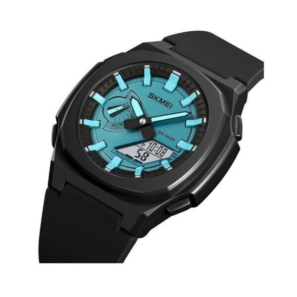 Ψηφιακό/αναλογικό ρολόι χειρός – Skmei - 2091 - Light Blue/White screen - GoodFlix