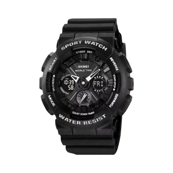 Ψηφιακό/αναλογικό ρολόι χειρός - Skmei - 2118 - Black - GoodFlix