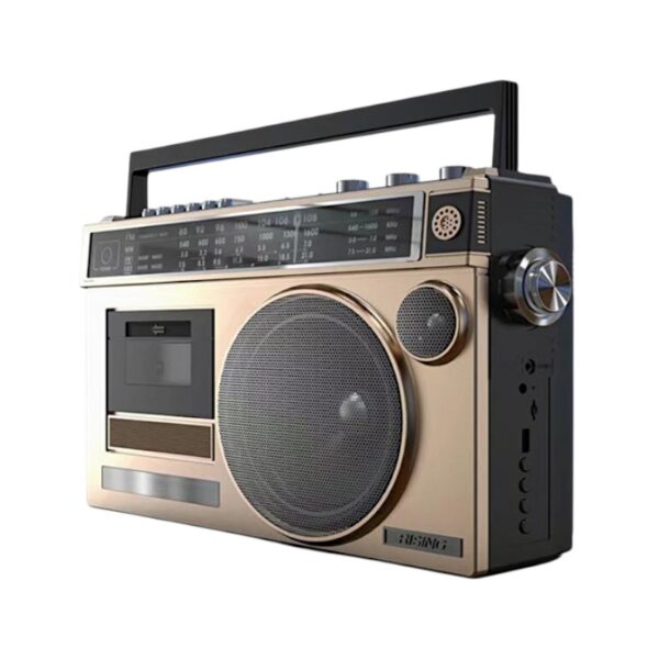 Φορητό ραδιόφωνο & κασετόφωνο με Bluetooth - GLB910 - 718211 - Brown - GoodFlix