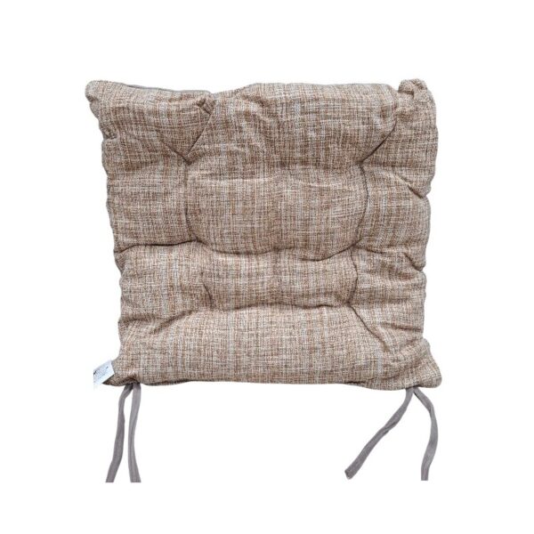 Μαξιλάρι καρέκλας διπλής όψης - 40x40cm - 720190 - Beige/Grey - GoodFlix