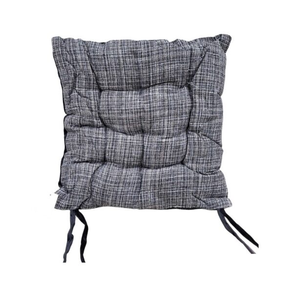 Μαξιλάρι καρέκλας διπλής όψης - 40x40cm - 720190 - Black/Grey - GoodFlix