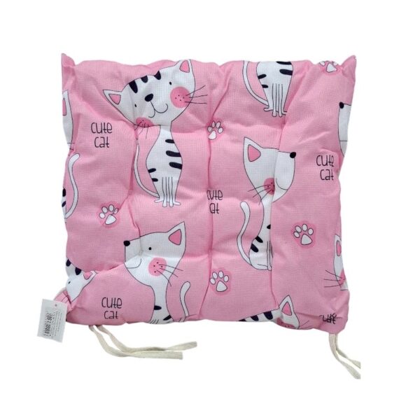 Μαξιλάρι καρέκλας παιδικό - 40x40cm - 720204 - Light Pink - GoodFlix