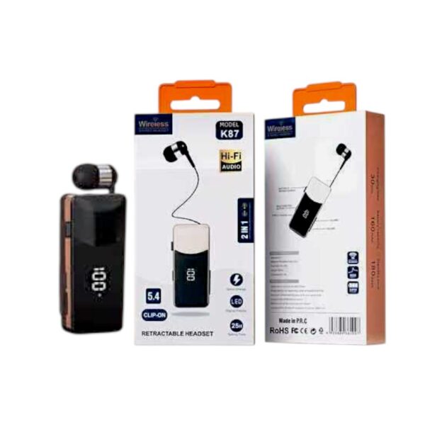 Ασύρματο ακουστικό Bluetooth - K87 - 814383 - Black - GoodFlix