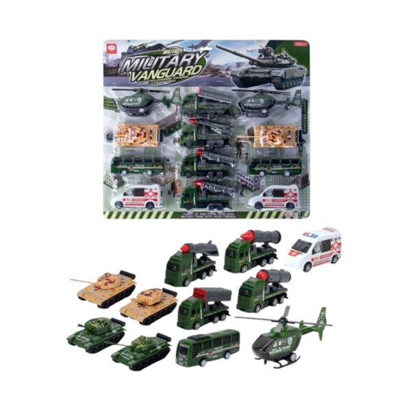 Σετ πολεμικά οχήματα με Pull Back - 12pcs - 399-666E - 917263 - GoodFlix